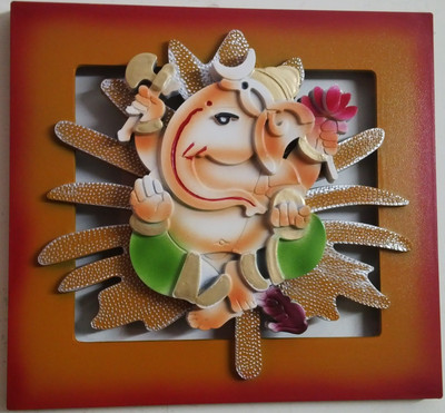 

Laps of Luxury Ganesha Religious Frame