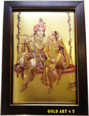 

Gold Art 4 U Radhe Krishna Religious Frame