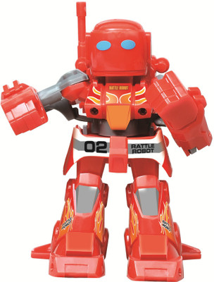 Toys Bhoomi RC Battle Fighting Smash Robots - Knock your Opponent Out(Red)