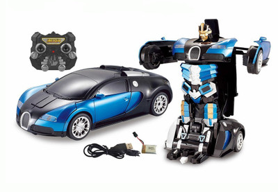 Cloud9JP Savage Troopers Radio Control Transforming Car(Blue, Black)