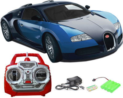 

Flipzon RC Bugatti Veyron 1:18 Radio Control High Speed Rechargeable Toy Car (BLUE)(Blue, Black)