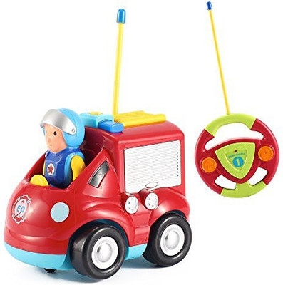 

Liberty Imports Cartoon R/C Fire Truck Car Radio Control For Toddlers(Red)
