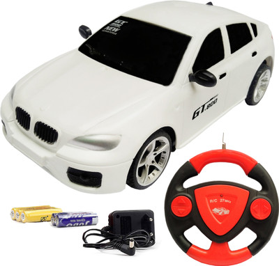 

Flipzon JackMean RC Super Simulation Racing Rechargeable Car With Steering (White)(White)