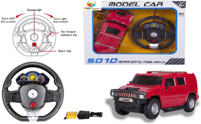 

Toys Bhoomi Steering Wheel Controlled 1:16 Scale Rechargeable RC Hummer Car(Red)