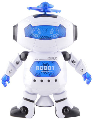 

Tickles Naugty Dancing Robot with LED Light Music Toy(White)