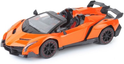 

Flipzon RC New Lamborghini Veneno Style Rechargeable Car 1:14 With Opening Doors (Orange)(Orange)