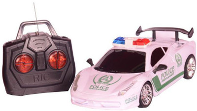 

AM Enterprises Remote Controlled Police Car for kids (White)(White)