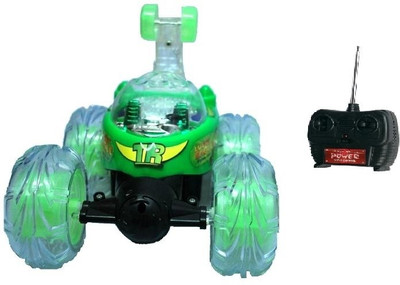 

Homeshopeez R/C Stunt Car(Green)