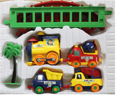 

PTCMart Multicolour Plastic Play Train Set(Multicolor)