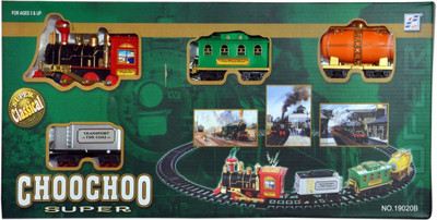 

Toyoz Choo Choo Super Train (Perimter 240 cm)(Peach, Chic White), Chic white;peach