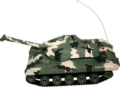 

Adraxx Mini RC Tank With Moving Turret And Adjustable Cannon(Green)