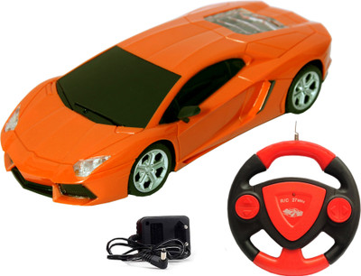 

Fantasy India Red Remote Control Rechargeable ToyCar with Steering(Orange)