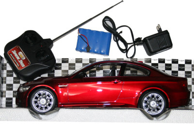 

Adraxx Realistic RC Sports Car Model with Headlights(Red)