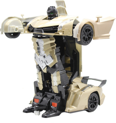 Trendy Remote Control Deformation Car Toy(Gold)