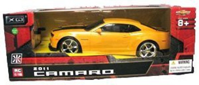 

XQ TOYS 1/18 Scale 2011 Chevrolet Camaro RS SS Yellow w/ Black Stripes Radio Remote Control Car RC(Yellow, Black), Black;yellow