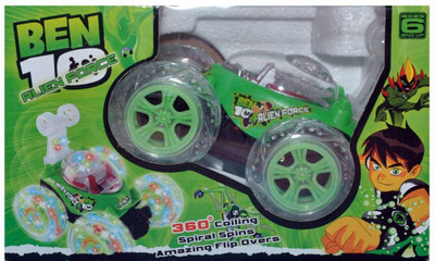 ben 10 rechargeable stunt car