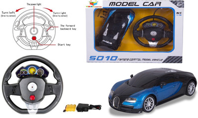 

Toys Bhoomi Steering Wheel Controlled 1:16 Scale Rechargeable RC Bugatti Veyron(Blue)