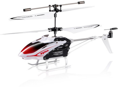 

Toyhouse Speed Helicopter 3 Channel Infrared Remote Control with Gyroscope n LED Lights for Indoor(White)