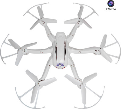 

Emob 4 Channel 2.4G 6 Axis Gyro Hexacopter Quadcopter Drone with Radio Transmitter and Receiver with Camera (White)(White)