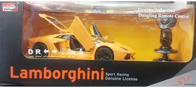 

ABB New Stylist Lamborghini Remote Control Battery Operated Racing Car(Yellow, White, Red, Black), Black;red;white;yellow