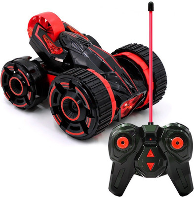 

Building Mart 30 KM/H High Speed Shock Absorbing 5-Wheeled 6CH 2-sided 360° Rotating RC Tumbling Stunt Car With LED Lights(Red)