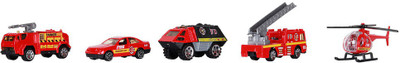 

NYRWANA Die-Cast Race Freewheeler Emergency Vehicle(set of 5)(Multicolor)