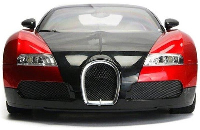 

Majorette 1:18 Scale RC Full Function Speed Master Bugatti(Red, Black), Black;red