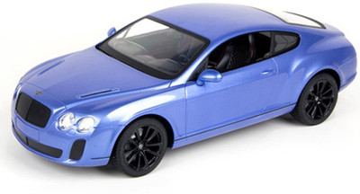 

Adraxx 1:24 Scale Blue Metal Die Cast RC Convertible Bentley Car Toy(Blue)