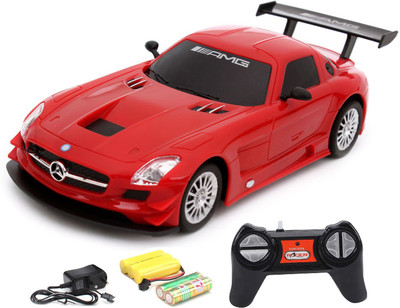 

Flipzon RC Mercedes Benz SLS AMG 1:24 Rechargeable Toy Car (Red)(Red)