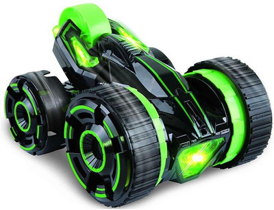 

Techhark 5 Rounds Double Side Stunt Car 360 Degree Rotate(Green)