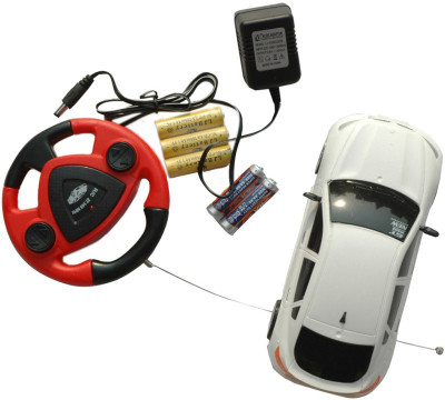 

SONI Jak Mean Remote Control Rechargeable Car With Steering(White)
