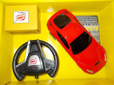 

Smiles Creation Steering wheel shaped remote control car(Red)