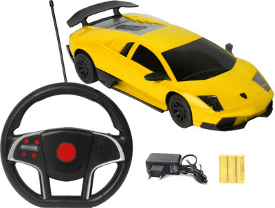 

Flipzon RC Lamborghini Style Rechargeable Toy Car With Gravity Sensing(Yellow)