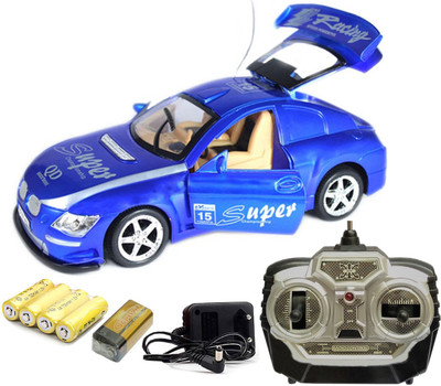 

Flipzon Rc King Driver Rechargeable Car 1:18 With Opening Doors(Blue)