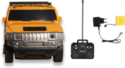 

Building Mart Sporty 1:24 Rechargeable 4CH RC Hummer Car with Headlight(Yellow)