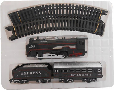 

A BLACK PLASTIC TRAIN TOY(Multicolor)