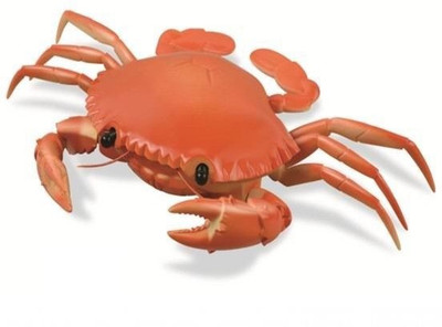 Building Mart Swinging Feet Rc Crab - Educational Robotic Animal Toys(Orange)