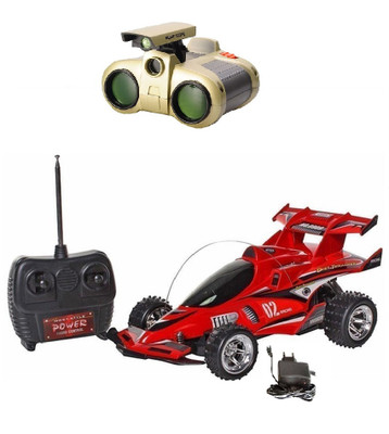 New Pinch Full Remote Control chargeable x-gallop Car with binocular(Multicolor)