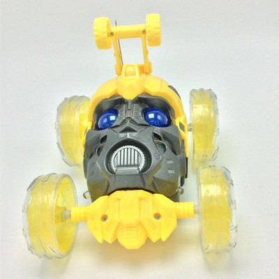 

ToysBuggy Transformers Rechargeable Remote Controlled Stunt Car(Yellow)