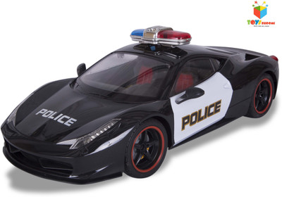 

Toys Bhoomi Powerful 1:10 Scale Huge Jumbo Size Rechargeable RC Ferrari Police Racing Car(Black)