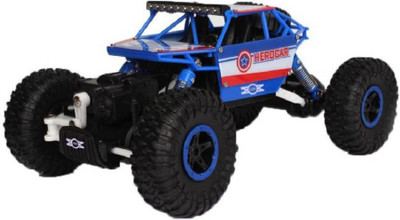 

Montez Rock Crawler 4WD Radio Remote Control Car Monster Four Wheel Drive Truck Rally With Rection Traction Feature - Blue(Blue)