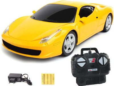 

Flipzon New RC Ferrari Style Racing Super Speed Rechargeable Car 1:20 (Yellow)(Yellow)