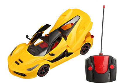 

Webby Remote Controlled Ferrari with Opening Doors and Dicky(Yellow)