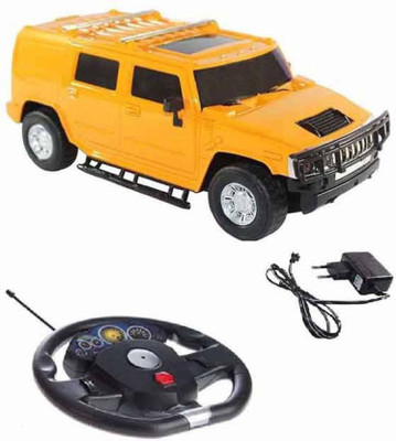 Variety Gift Centre Remote Control Rechargeable Gravity Sensor R/C Toy Car With Steering(Yellow)