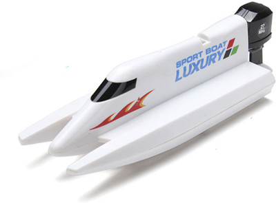 

Adraxx Radio Control Boat Mini Electric Simulation Mode Dual Propellers Toy(White)