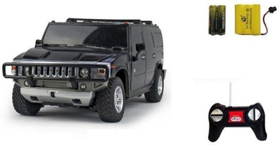 

Sunflower Products Hummer H2 Suv Recharable Remote Control Kids Car Scale 1.24-Black(Black)