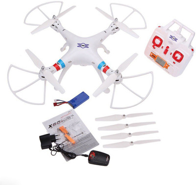 

Emob 4 Channel 2.4G RC Quadcopter with 2MP Wide Angle HD Camera 6 Axis Professional Drone (White)(Multicolor)