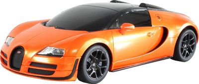 

Rastar Playwell Bugatti Veyron Grand Sport Vitesse RC 1:18(Orange, Black), Black;orange