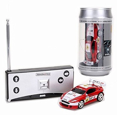 Exciting Mini Coke Can Speed Rc Radio Controlled Micro Racing Carkids(Grey)