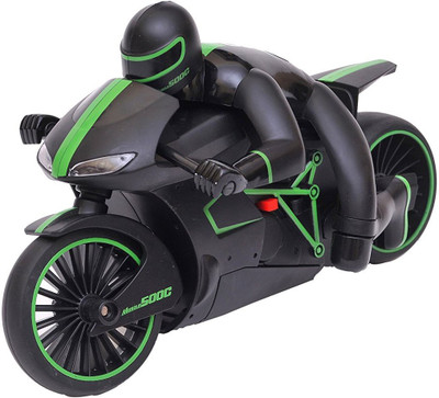 

Kiditos Professional High Speed 2.4 GHz RC Motorcycle Bike with Built in Gyroscope & Bright LED Headlights(Green)